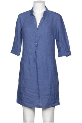 RIANI Kleid Damen Dress Damenkleid Gr. EU 38 Leinen Blau #hssq83e