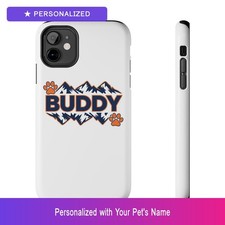 Custodia telefono personalizzata stampa zampa Beagle personalizzata nome animale iPhone regalo Pasqua