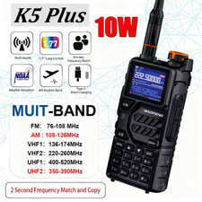 Baofeng UV-K5 Plus Radio Ham Radio 10W NOAA Walkie Talkies Long Range UV32 5RM