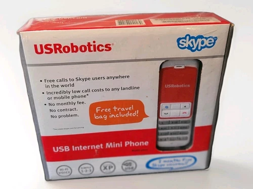 USRobotics Skype USB Internet Mini Phone Model 9602 Hi-Fi Voice New Sealed WinXP