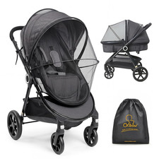 Baby Mosquito Net for Stroller, Universal Fit, Breathable, Black