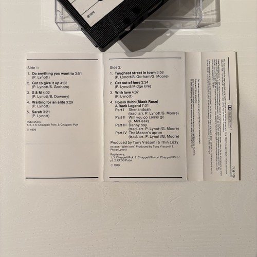 THIN LIZZY - BLACK ROSE: A ROCK LEGEND (UK CASSETTE TAPE) - Imagen 6 de 6