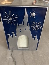 Photo Free Standing Frame Walt Disney World Chrome Castle 5x7 Photo Opening 2x3