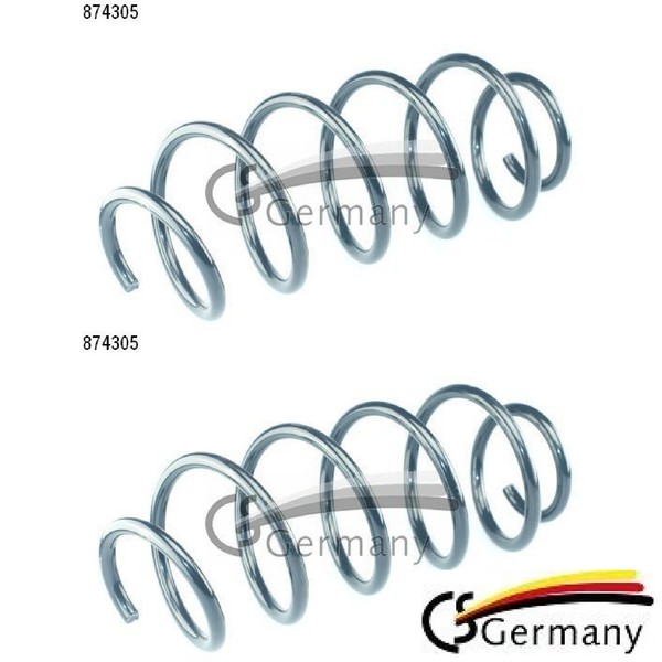 2X Fahrwerksfeder CS Germany 14.874.305 2 Federn Satz Federnsatz FüR Peugeot-image