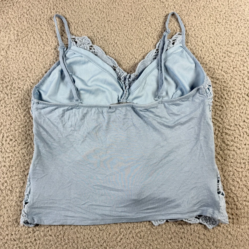 Ambiance женщин цветочный крючком богемное укороченный кокетка кружева Майка серый размер L - Изображение 4 из 4