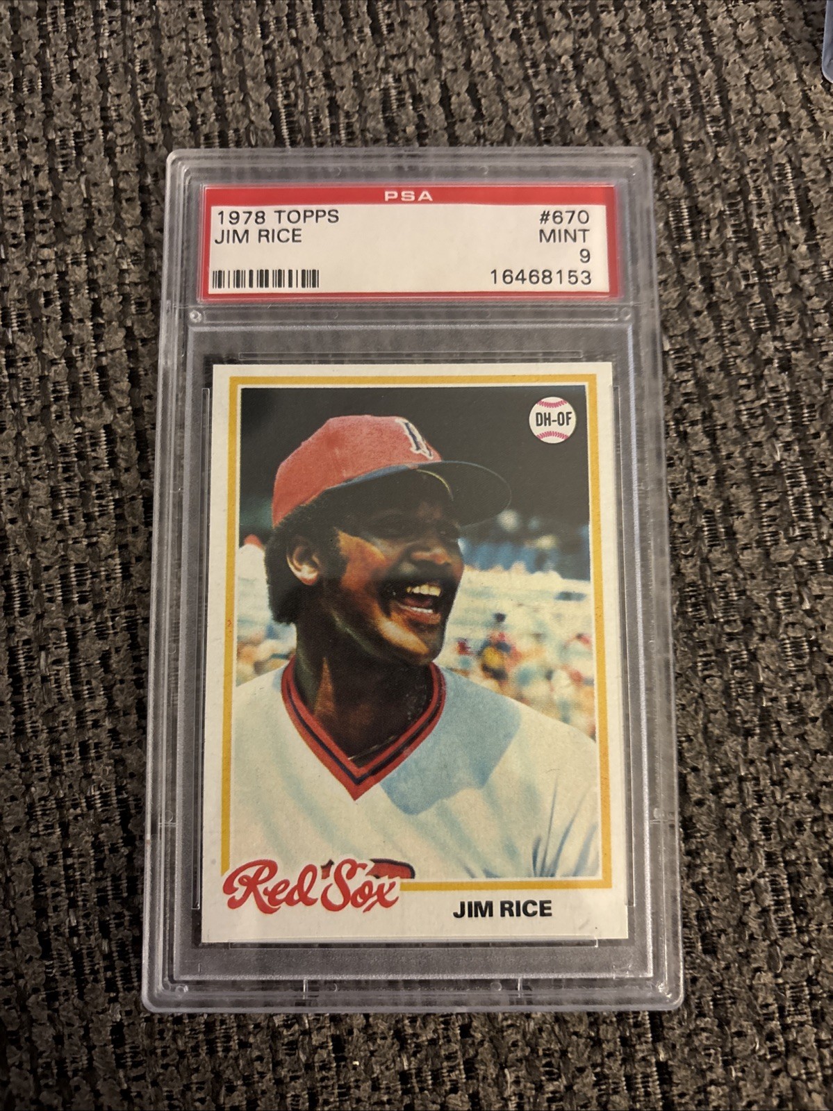 1978 Topps - Jim Rice #670 PSA 9 Centered Perfectly!