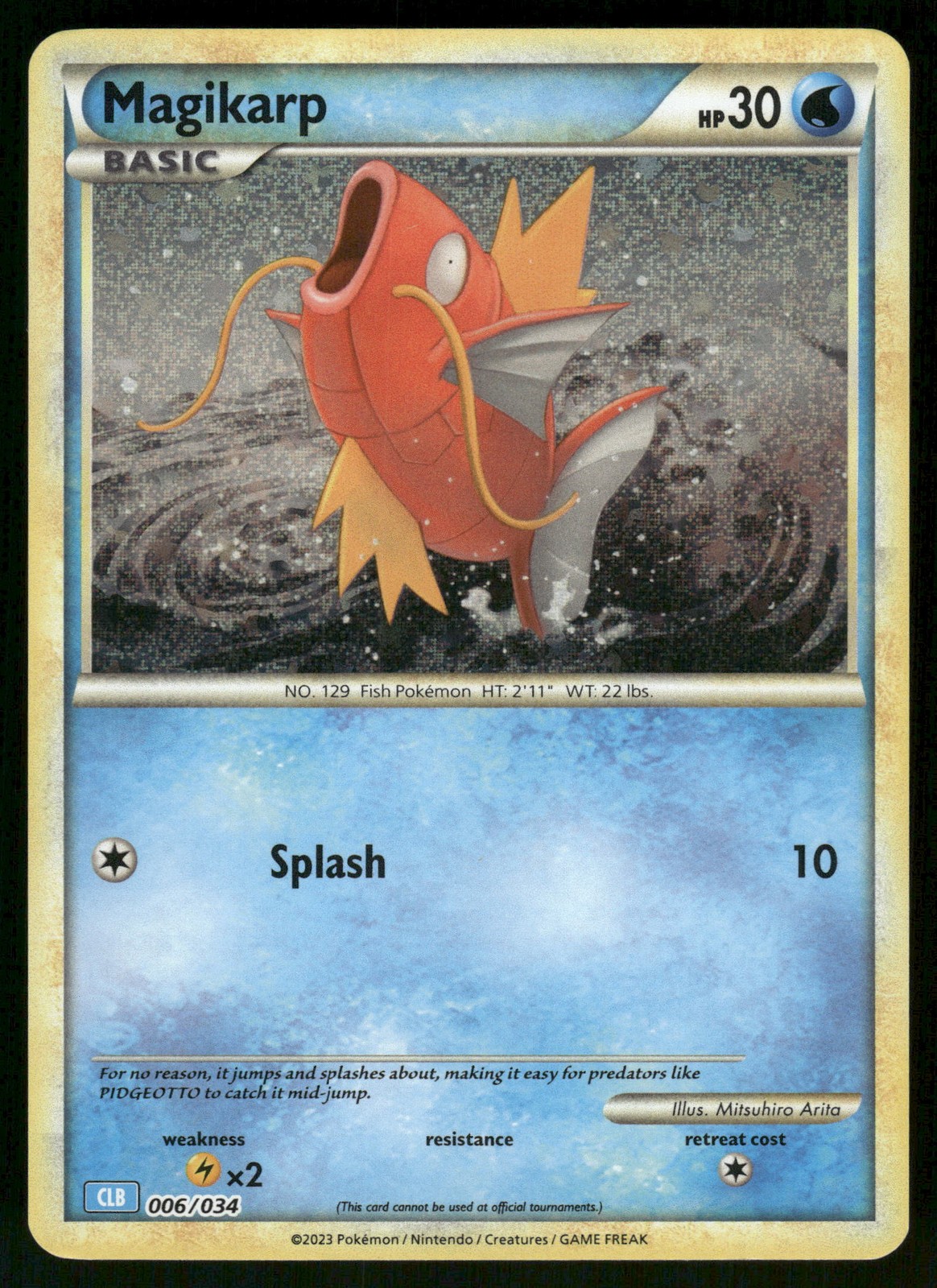 Magikarp Trading Card Game Classic 006/034 Classic Collection Pokémon Card