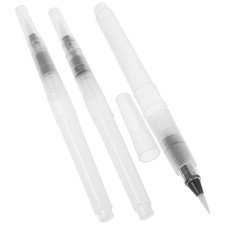 Reusable Watercolor Painting Brush Set 3Pcs White PP Material for Decoration