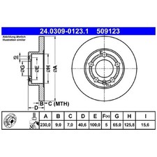 2x Bremsscheibe hinten für Seat Cordoba 6L2 Ibiza 3 6L1 4 6J5 6J1 6J8 5 | 26229