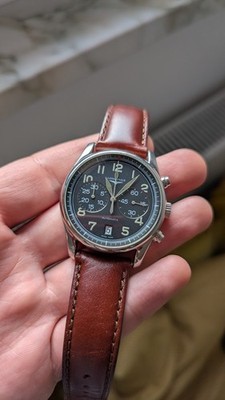 Longines Avigation Chronograph Herrenuhr Vintage Automatic Big Eye 40mm Stahl