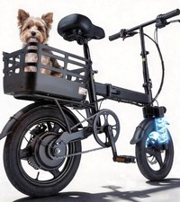 14 Inch Folding Electric Bike, 500W Peak Motor 432Wh Hidden Anti-Theft Battery,