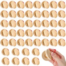 48 Pcs Castanets Bulk Wooden Musical Instrument for Adults Wood Hand Finger C...