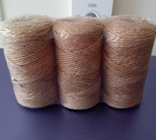 984 Ft Natural Jute Twine, Twine String 3ply Thin Ribbon Hemp Twine 3 Rolls New