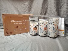 Flameless LED Halloween Motif Candles w/ Remote Control 3-Set - Open Box