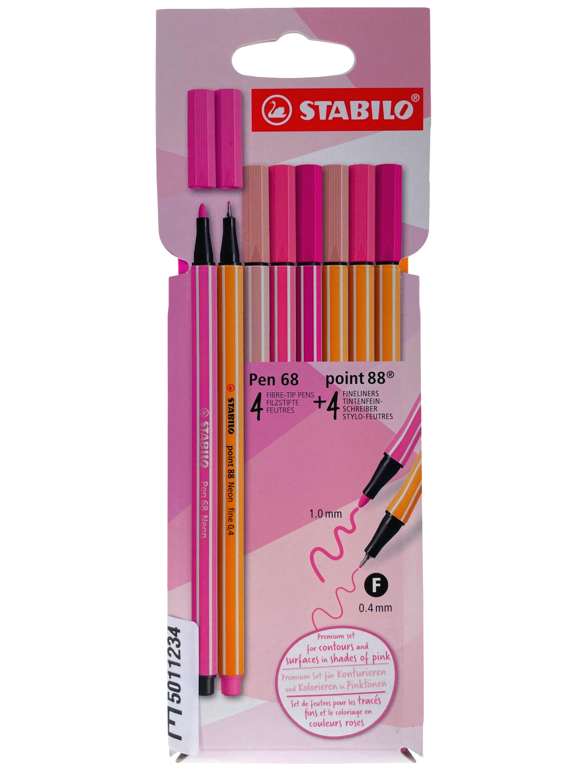 6 X Stabilo Stabilo Pen 68 & Point 88 8er Etui Pink