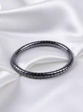 Magnetic Therapy Hematite Bracelet 8mm Natural Stone Beads Energy Balance