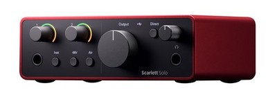 Focusrite Scarlett Solo 4th Gen Studio Recording USB Audio
