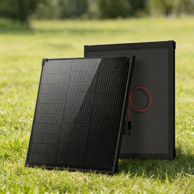 50W Watt 12V Mono N-Type Solar Panel Home RV Off Grid Battery Roof Camping Boat