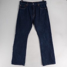 Levi's 517 Bootcut Jeans Mens 36x34 Blue Dark Wash Denim 100 Cotton 5 Pocket