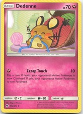 Dedenne (142) 142/214 SM - Lost Thunder Uncommon Pokemon MP on eBay