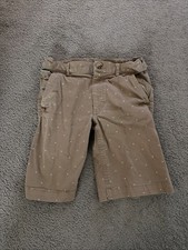 Lacoste Boys Khaki with triangles Shorts Size 10