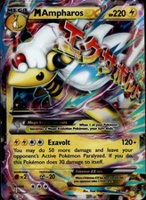 M Ampharos EX 28/98 Holo EX Rare Ancient Origins Pokemon Damaged on eBay