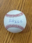 Nolan Ryan signed OML baseball w/ "The Ryan Express" inscription ** Beckett **