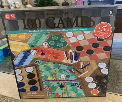 Ambassador Board Games Classic Games 100 Games. Ages 6+. New in box