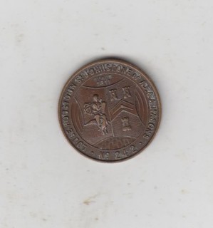 Scarce Vintage Lodge Houston St Johnstone (Scotland) No 242 Masonic Medal 29mm
