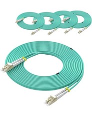 OM3 LC to LC Fiber Optic Patch Cable 5 Packs Of 5. 25 Total