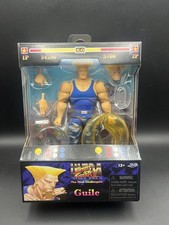 Jada Toys Ultra Street Fighter II Guile Player 2 BLUE 6" Figure Exclusive NEW