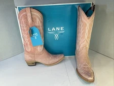 LANE Lexington Cowboy Boots Blush Pink 8 NEW WITH BOX