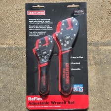 NOS Sears Craftsman 45784 ReFlex Adjustable Wrench Set 6” - 8” Made in USA
