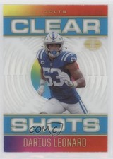 2021 Panini Illusions Clear Shots Light Blue /299 Shaquille Leonard Darius 9xh