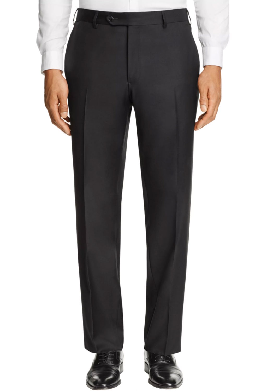 Мужские шерстяные брюки Luigi Bianchi Mantova Super 110S 32 черного цвета - 295 новозеландских долларов 23490₽