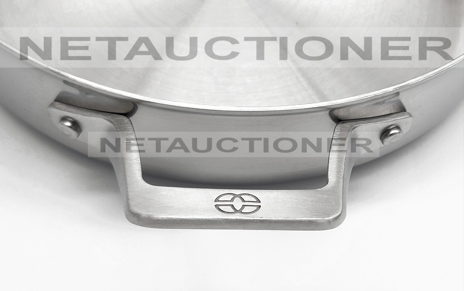 New CALPHALON Premier 3 Layer Stainless Steel 3 Qt Sauté Pan Professional