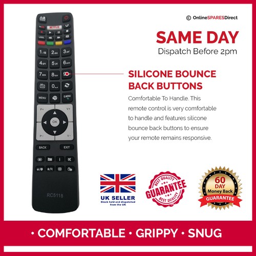 New Replacement RC5118 Remote Control For Polaroid P50D300S TV - Bild 11 von 11