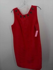 Pre-Owned RSVP Talbots Red Size 16 Knee Length Sleeveless Dress