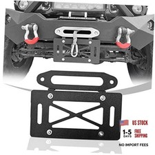 10 inch Hawse Fairlead License Plate Mount, Winch License Plate Bracket -