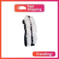 2 Yards 80g Turkey Chandelle Feather Boa for DIY Craft,Party Dancing Dress Up, H