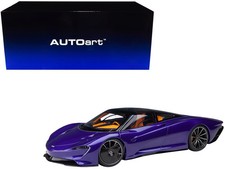 McLaren Speedtail Lantana Purple Metallic with Black Top and Yellow Interior