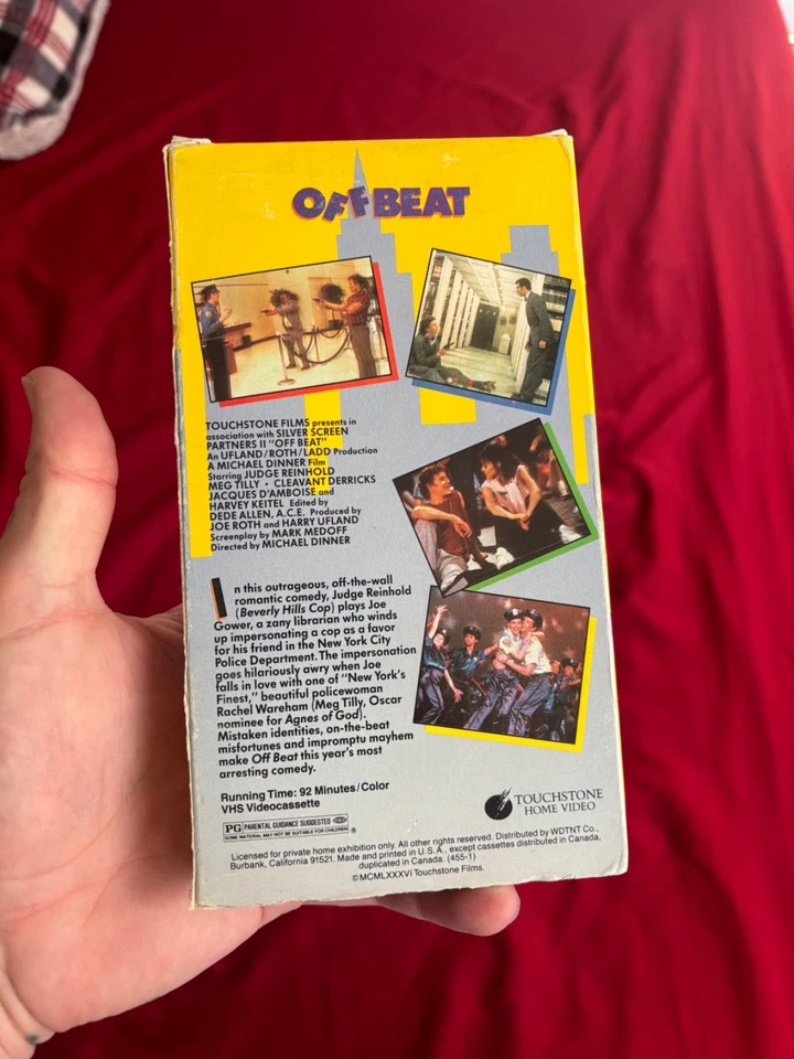 Off Beat (VHS, 1986) Judge Reinhold Meg Tilly Rare Cult Comedy Cops HTF - Image 2 of 3