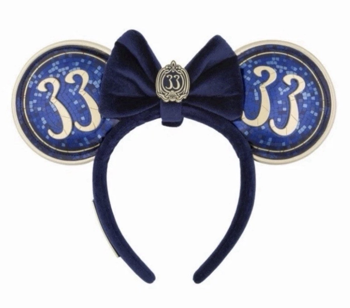 Disney Club 33 2026 Blue Mosaic Mickey Minnie Ears | eBay