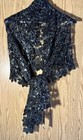 BCBG Maxazria Women’s Black Scarf Wrap Throw Lace Sparkle NWT — photo 1
