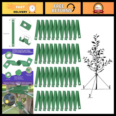 40 PCS Tree Support Straps for Staking & Straightening Saplings - Hurricane Prot