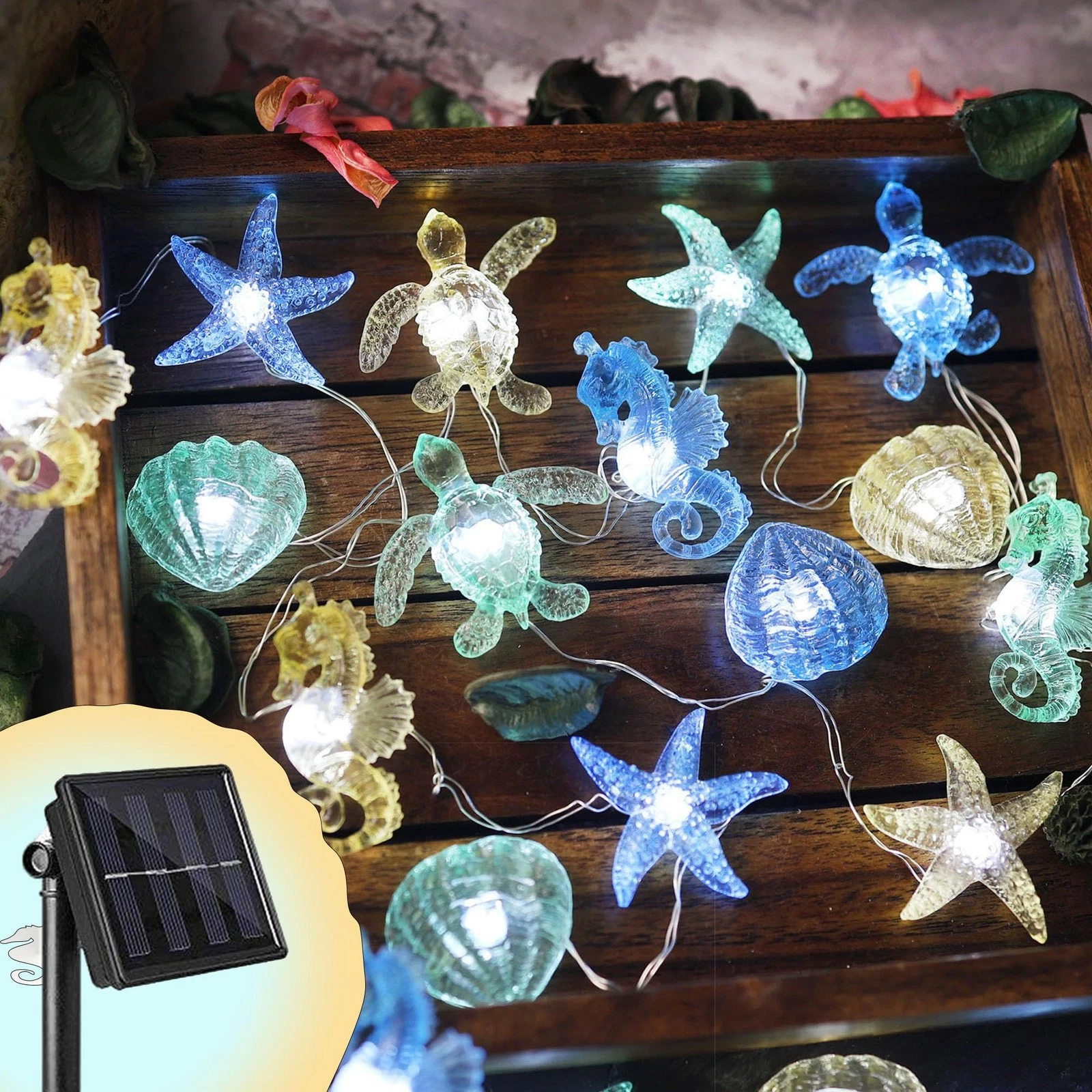 Solar String lights Outdoor Decorative Fairy Solar Lights for Outside Garden ...