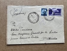 Q) Envelope Italy Democratic Republic Express Palermo 18.10.47