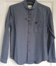 MARSHALL ARTIST Mens Shirt Size M Blue 100% Cotton L26