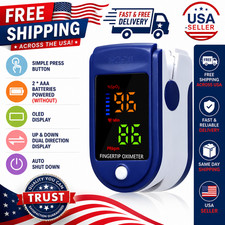 Finger Tip Pulse Oximeter Meter SpO2 Oxygen Saturation rate Heart Blood Monitor