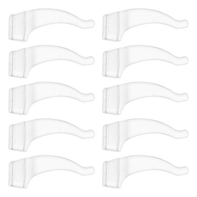20 Paar Silikonbrillen Anti-Skid-Ohrpolster (transparent) Antiskid-Pad